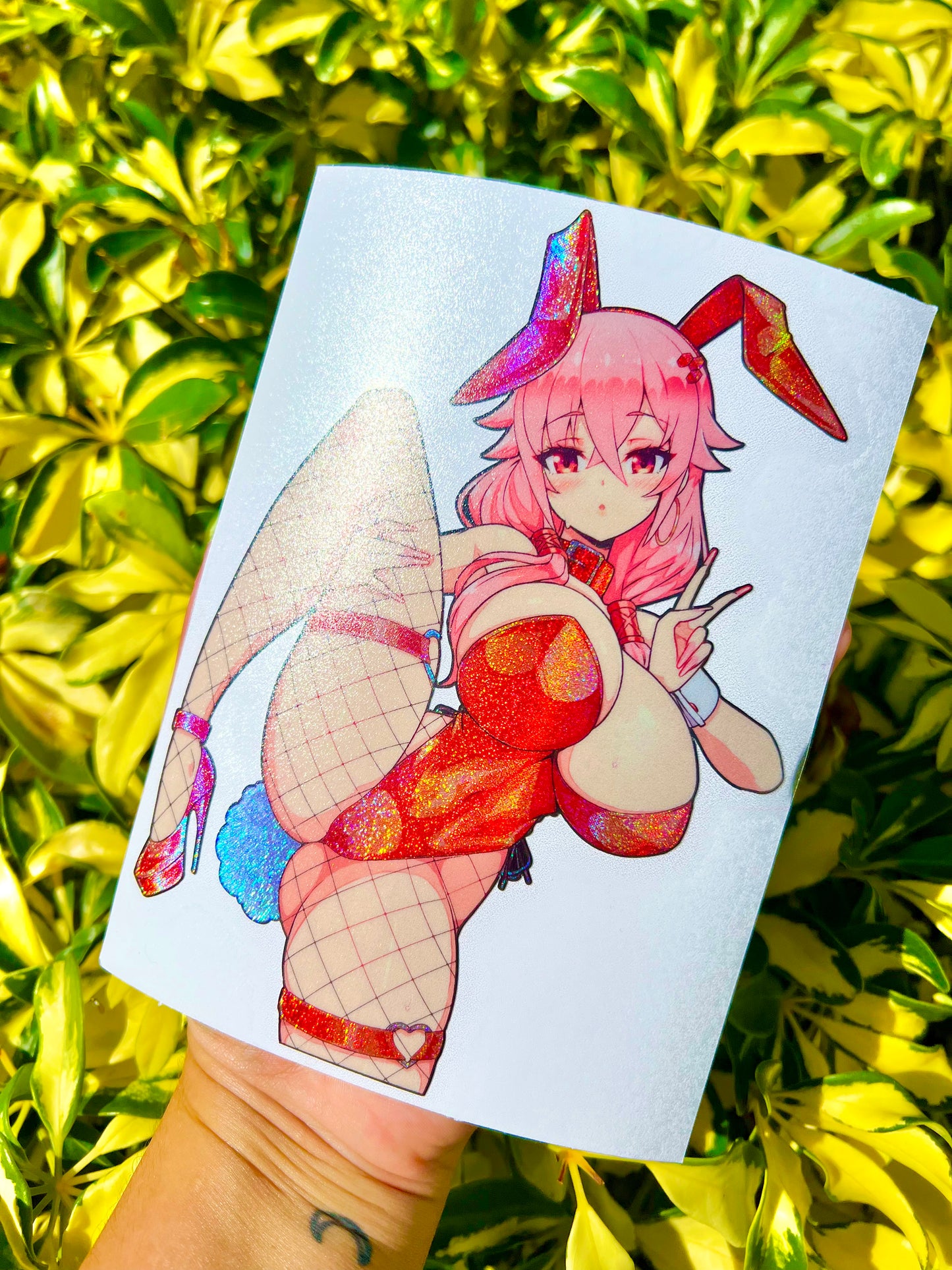 GLITTER HOLO SPOT WAIFUS - LIMITED EDITION STICKERS