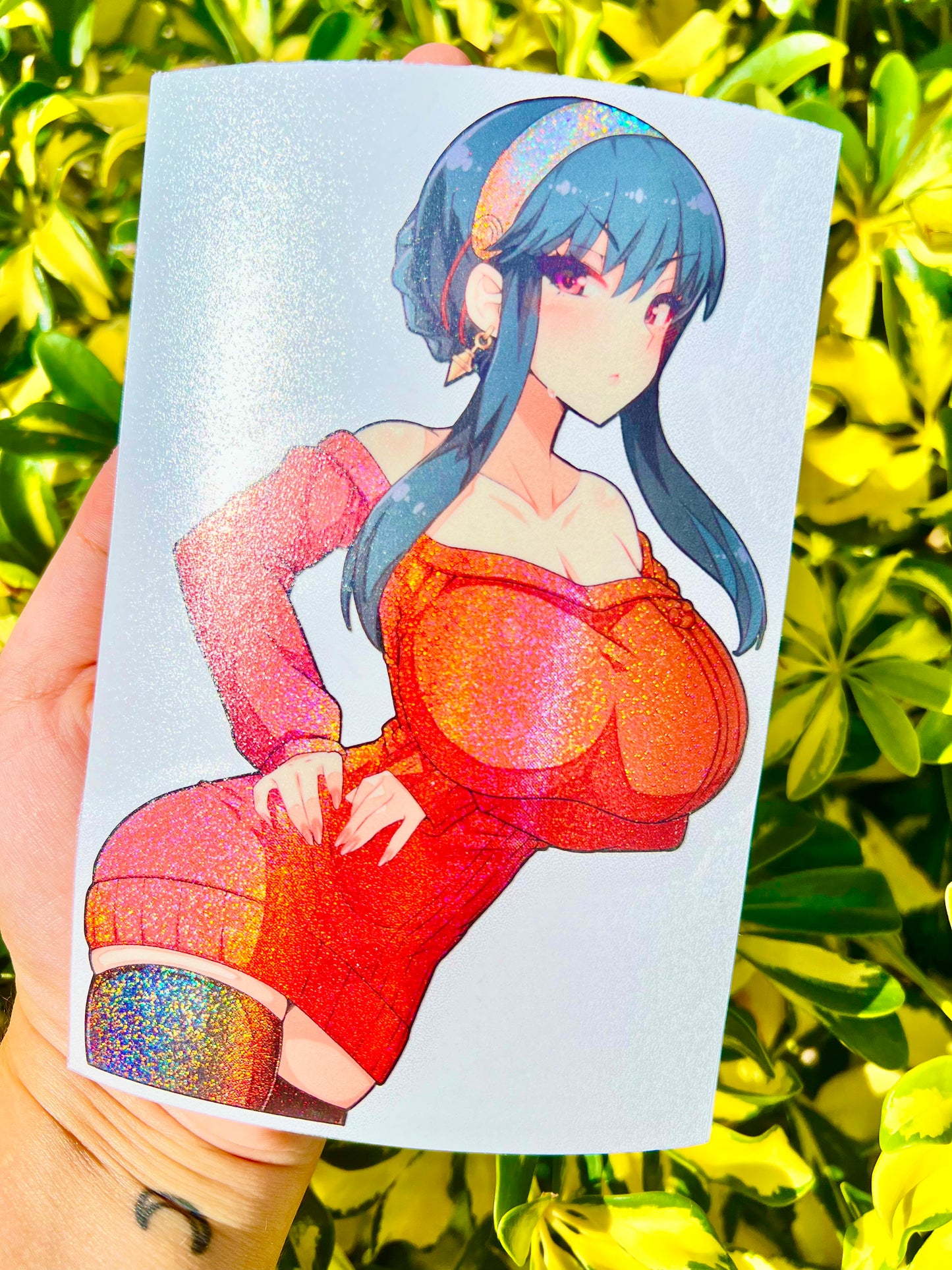 GLITTER HOLO SPOT WAIFUS - LIMITED EDITION STICKERS