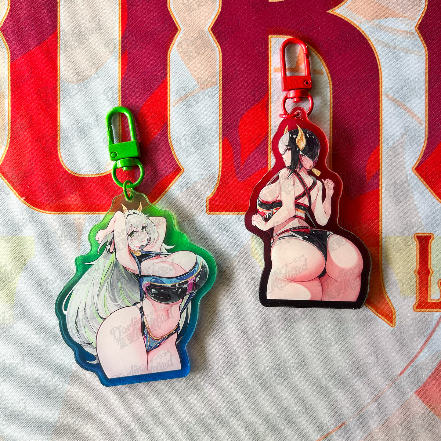 Full Throttle Aiko & Veronica - Acrylic Keychains (DISCONTUING)