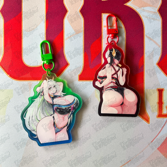 Full Throttle Aiko & Veronica - Acrylic Keychains (DISCONTUING)