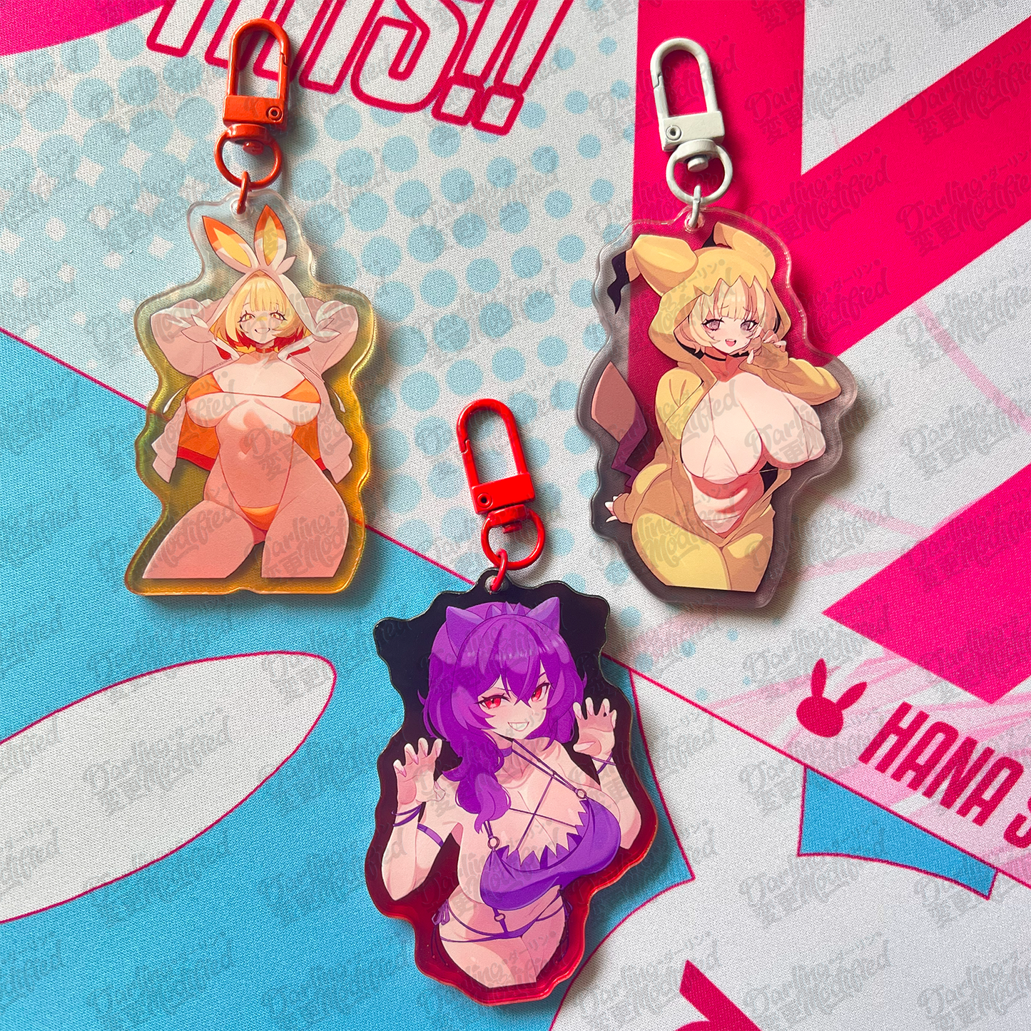 Poke Waifus - Acrylic Keychains (DISCONTUING)