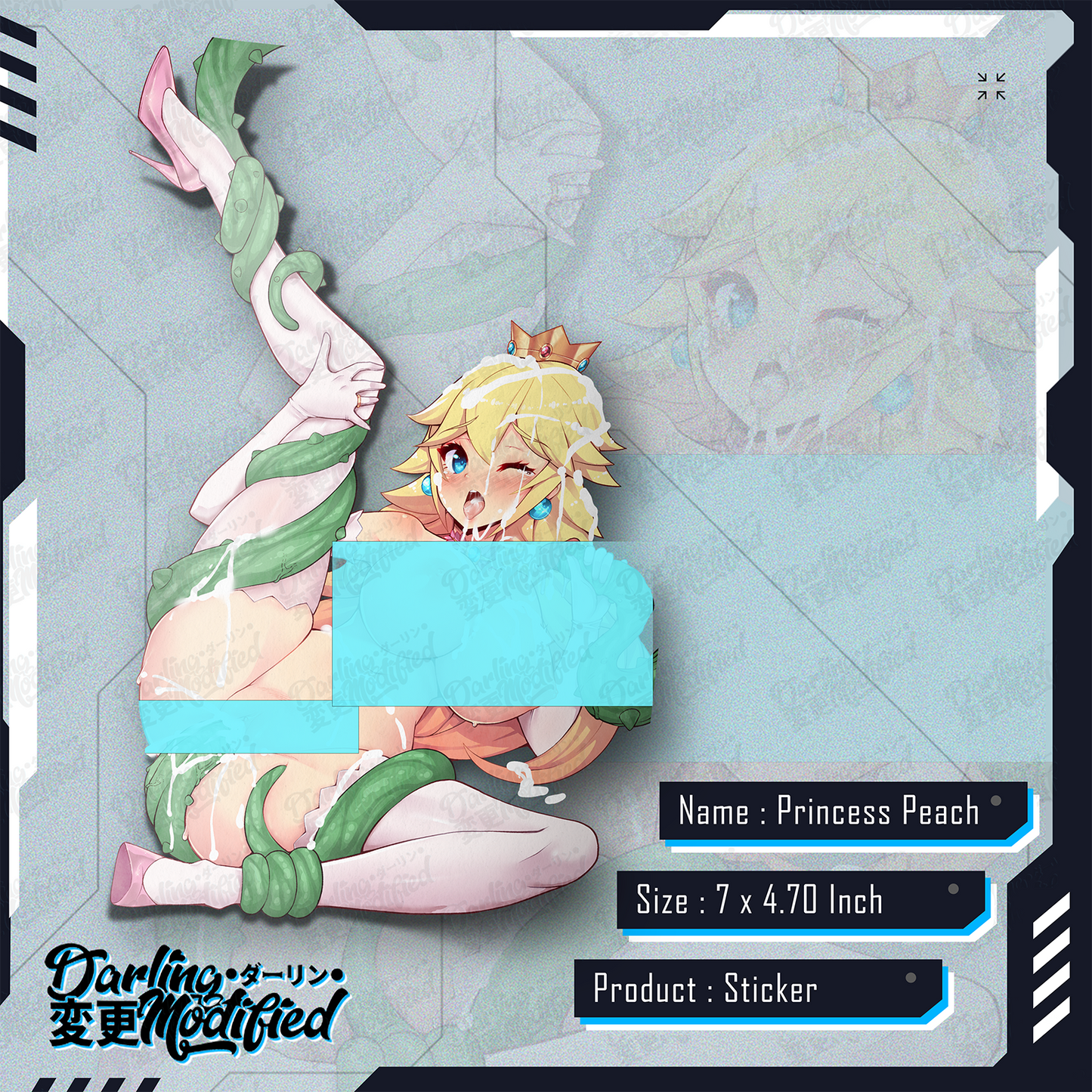 Princess Peach Thorns - Sticker