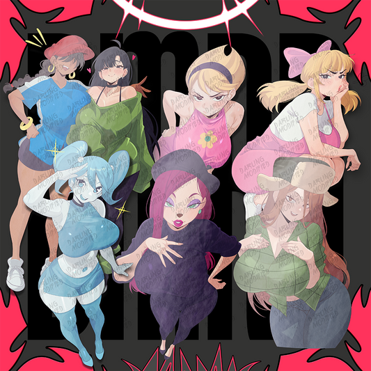 The 90's Waifus (Y) - Stickers (Pre-Order)