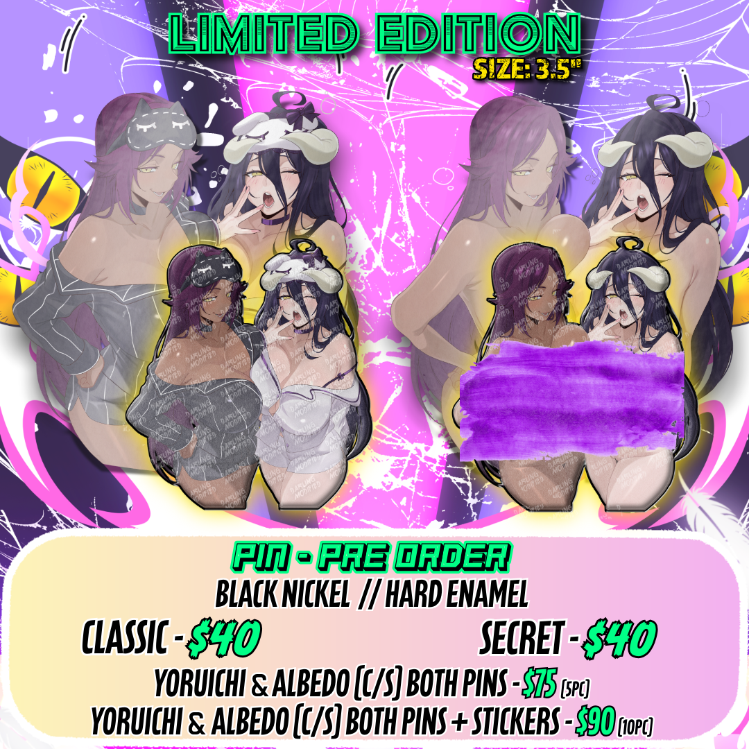 Sexy Slumber Queens (Y) - Pins - Limited Edition (Pre-Order)