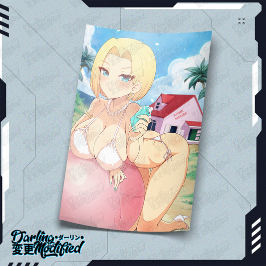 Andriod Beach Babe  - Poster (Pre Order)