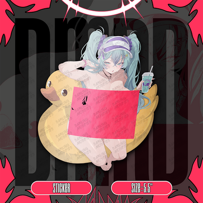 Thirsty Waifu Energy (Y) - Stickers (Pre-Order)