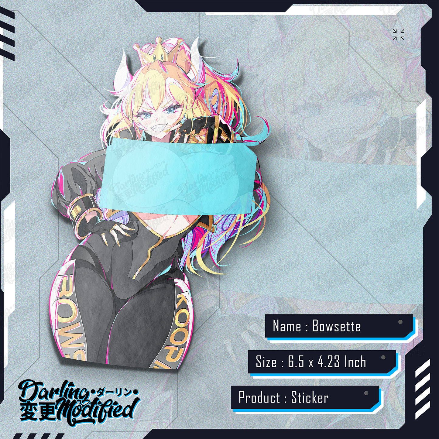 Bowsette Racer - Sticker