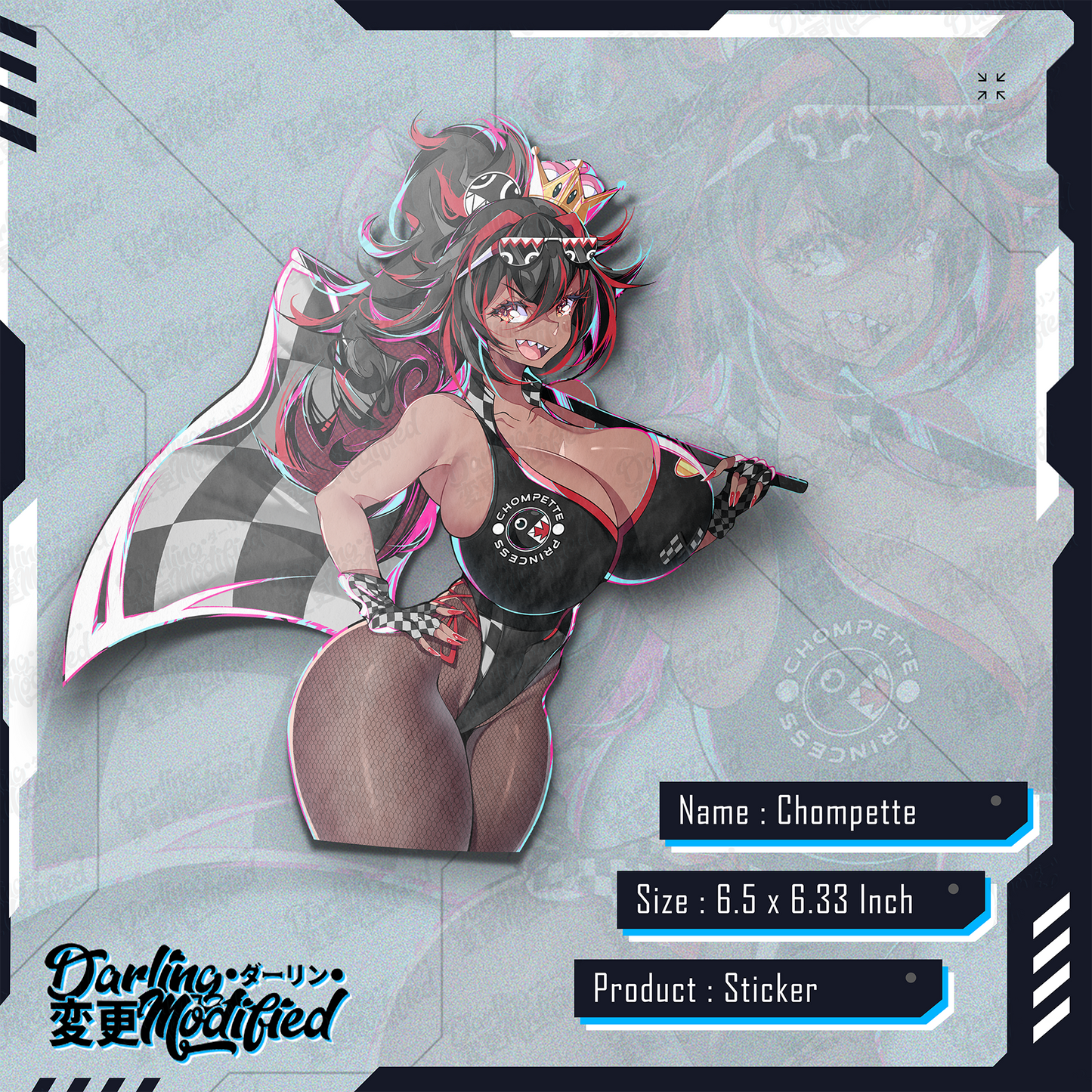 Chompette Racer - Sticker