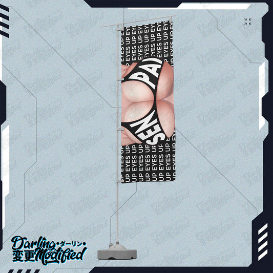 Eyes up Senpai - Flag
