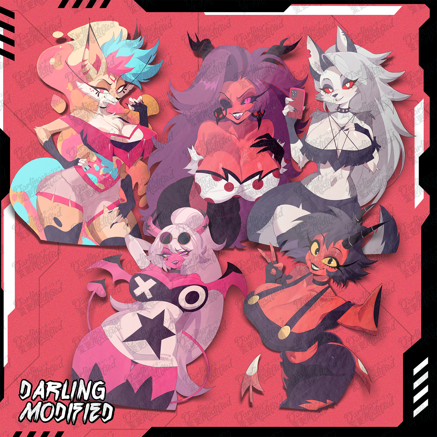 Helluva Babes (Y) - Stickers