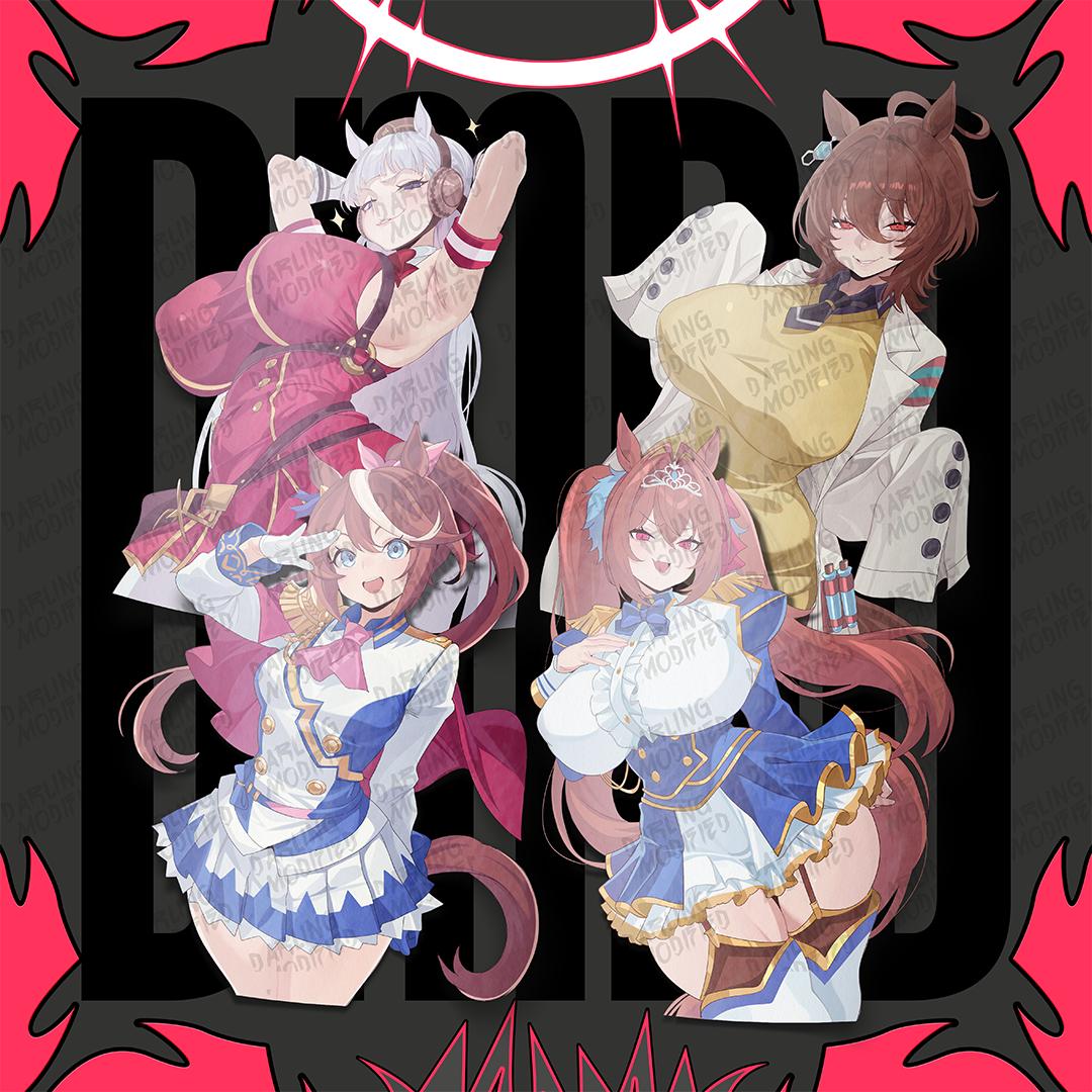 Thoroughbred Waifus (Y) - Stickers (Pre-Order)