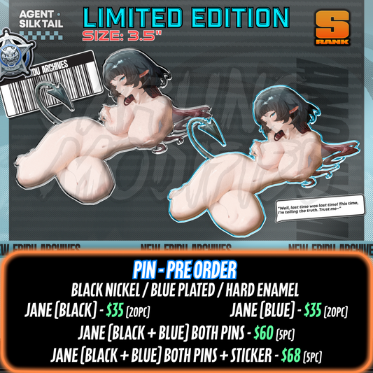 Bare Jane Doe (H) - Pins - Limited Edition (Pre-Order)