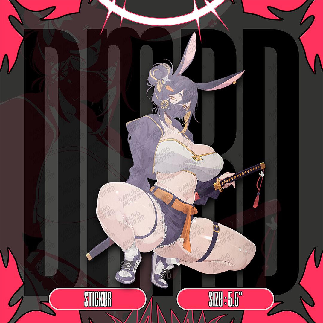 Bunny Bushi Kayako OC (Y) - Stickers (Pre-Order)
