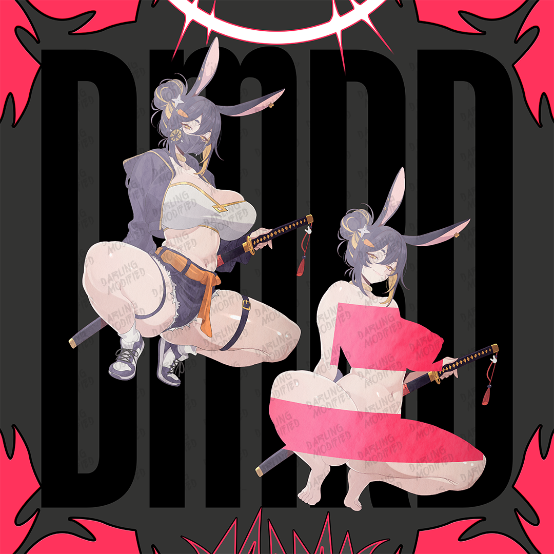 Bunny Bushi Kayako OC (Y) - Stickers (Pre-Order)