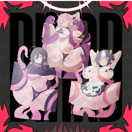 Tentacle OC Queens (Y) - Stickers (Pre-Order)