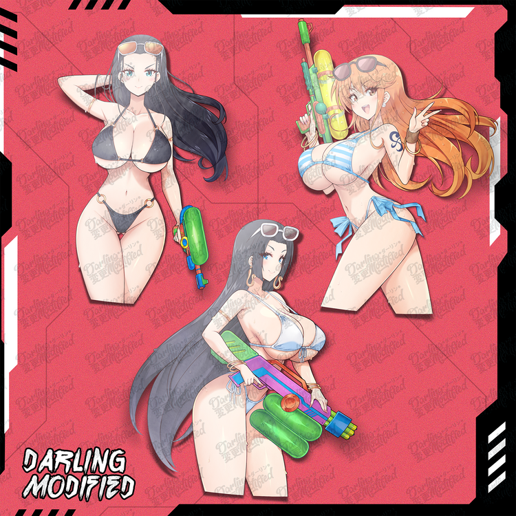 Summer Squirt Babes (V) - Stickers