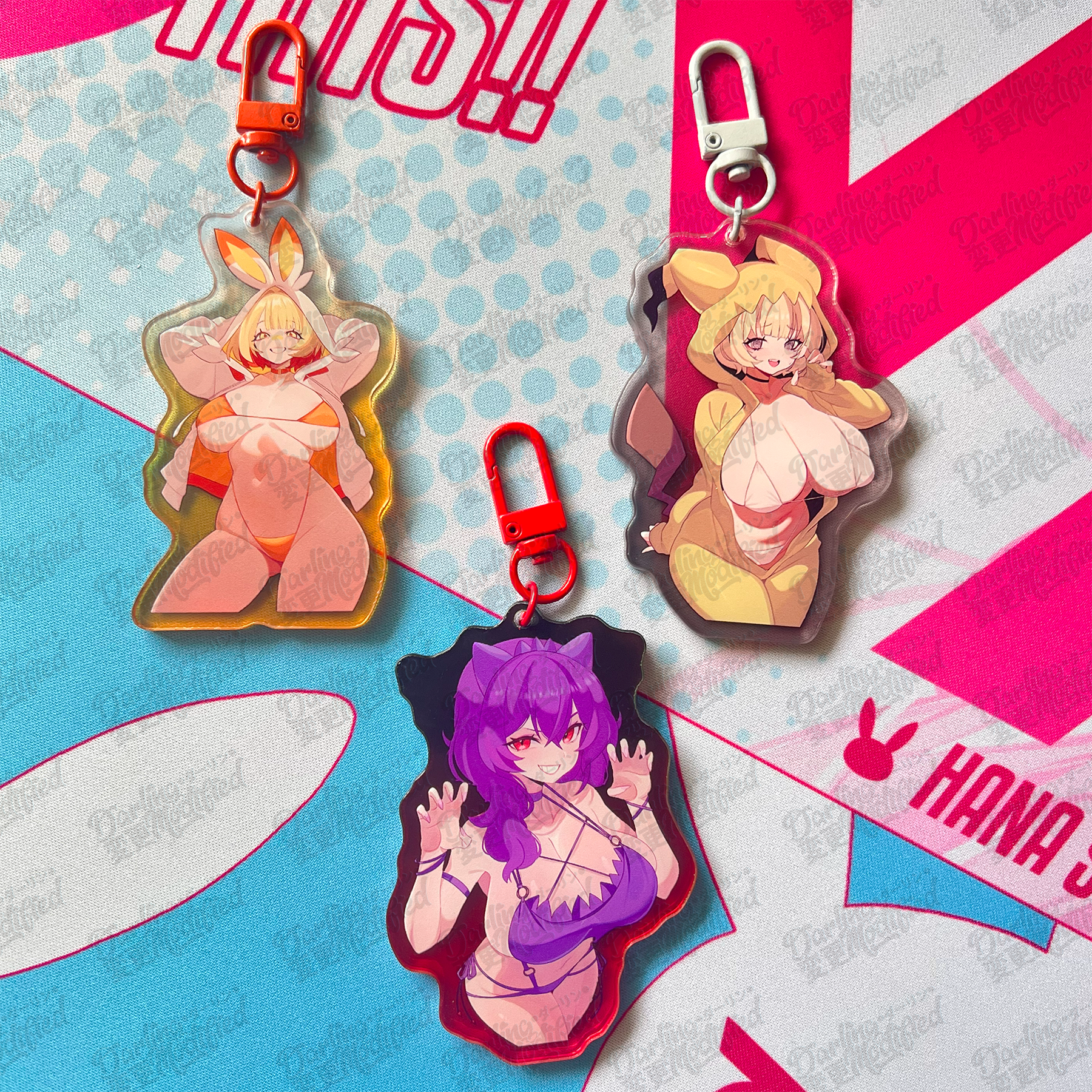 Poke Waifus - Acrylic Keychains (DISCONTUING)