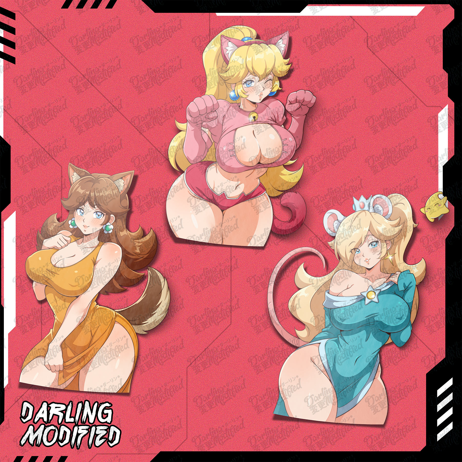 Critter Cosplay Princesses - Stickers