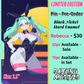 Cyber-Bunny Babes (Y) - Pins - Limited Edition (Pre-Order)