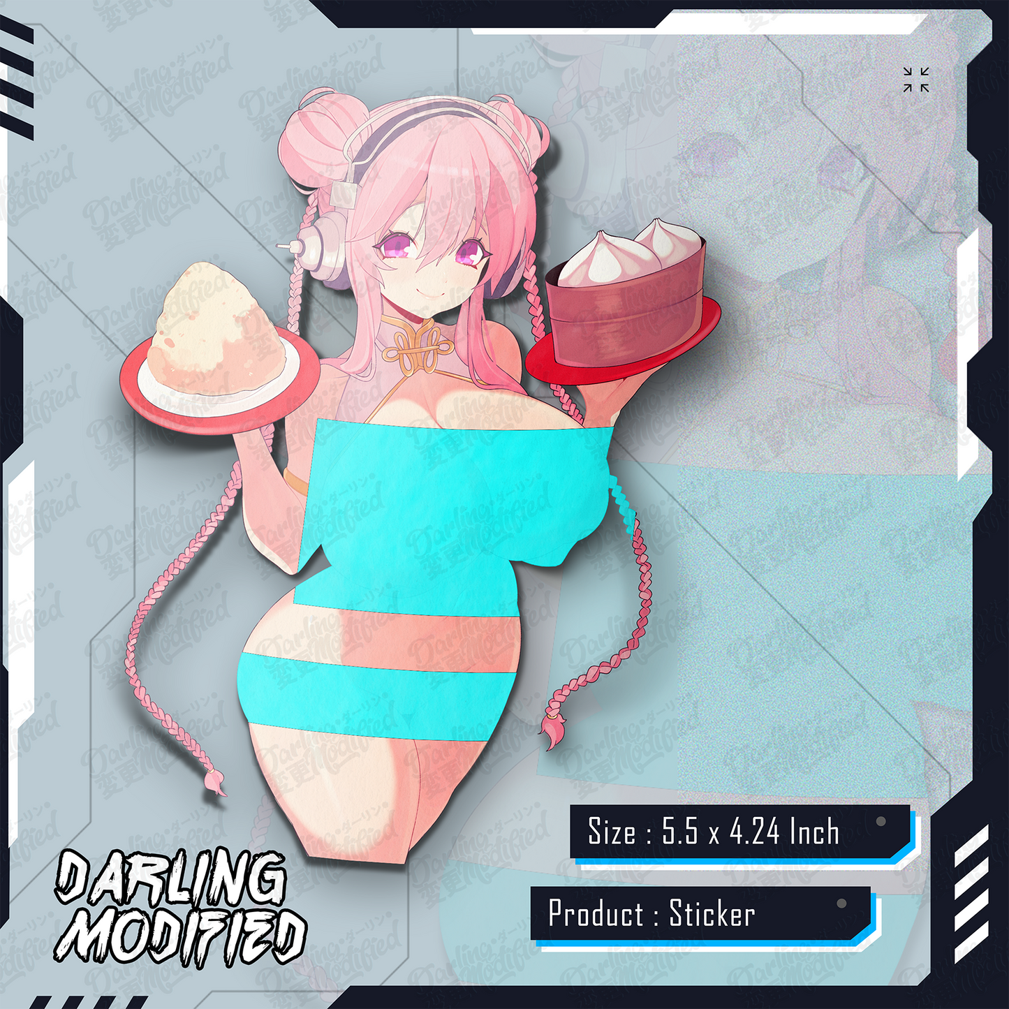 Super Sonico Cakes - Stickers