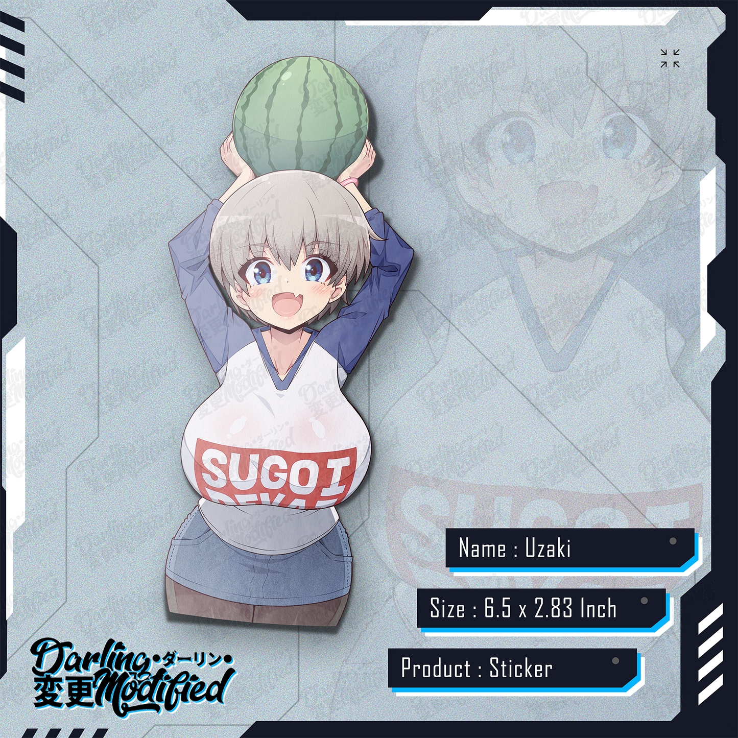 Uzaki Watermelon - Sticker