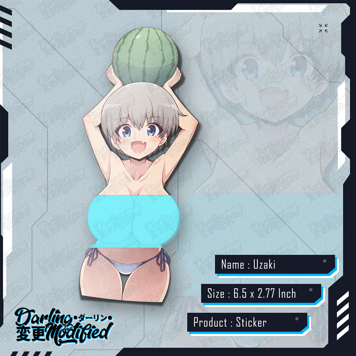 Uzaki Watermelon - Sticker
