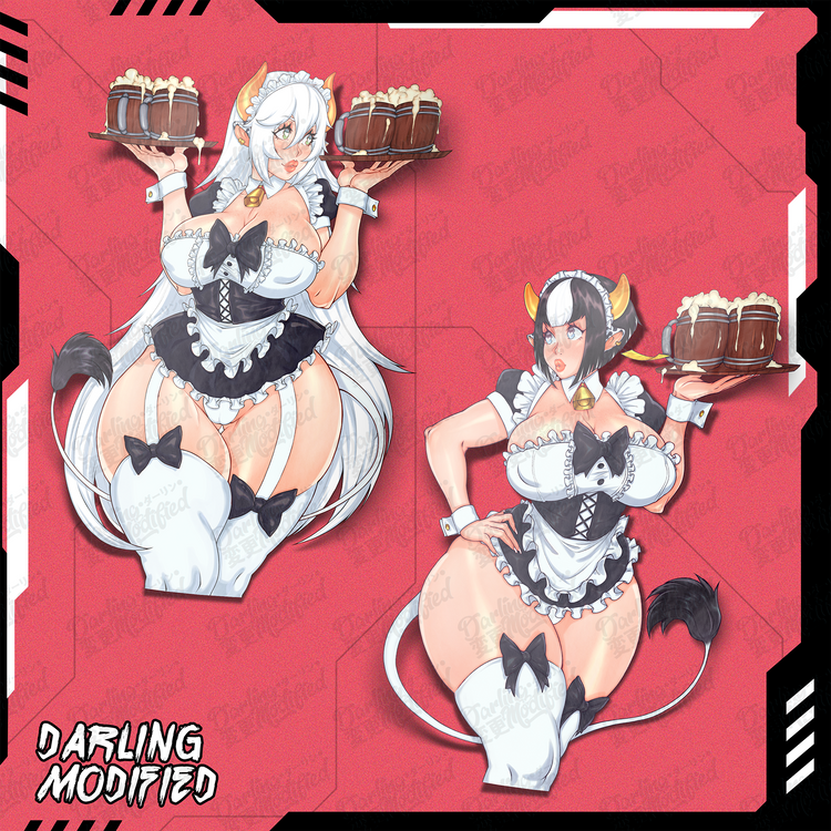 Aiko & Veronica Barmaids - Stickers