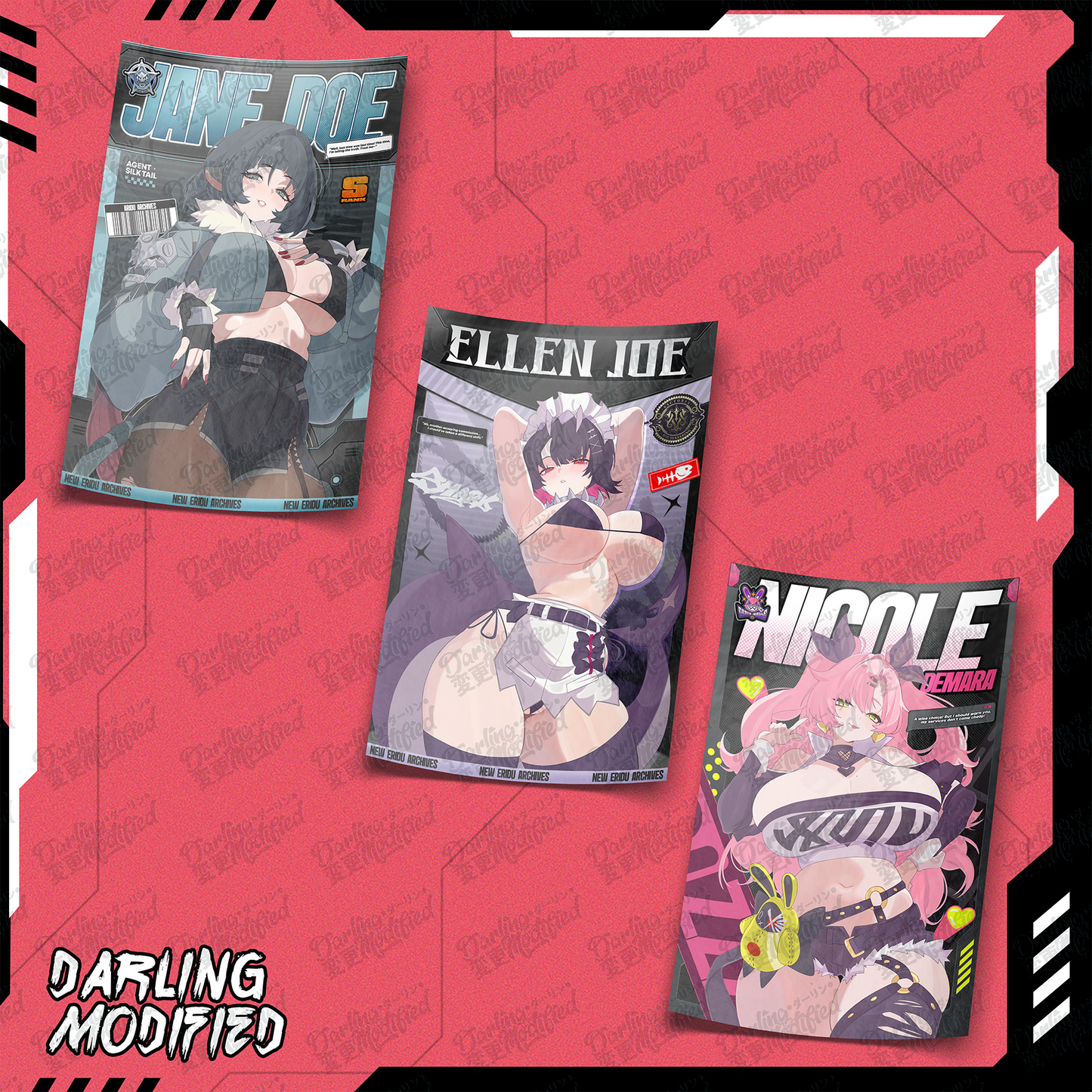 ZZZ Waifus Set 1  (Y) - Posters