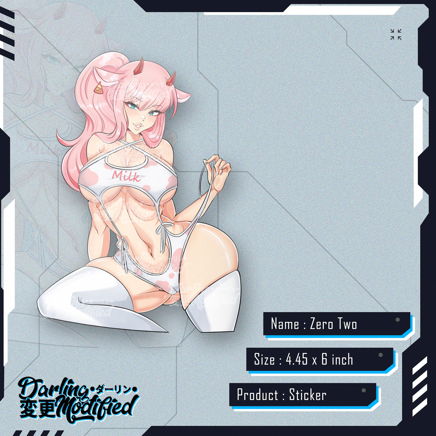 Zero Two Milky - Sticker