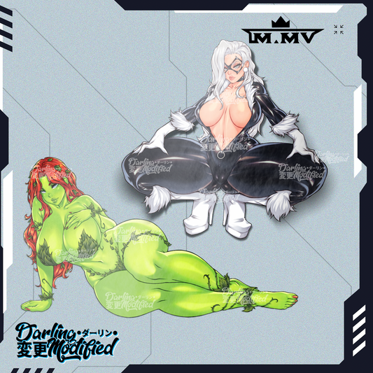 Poison Ivy & Black cat - Sticker