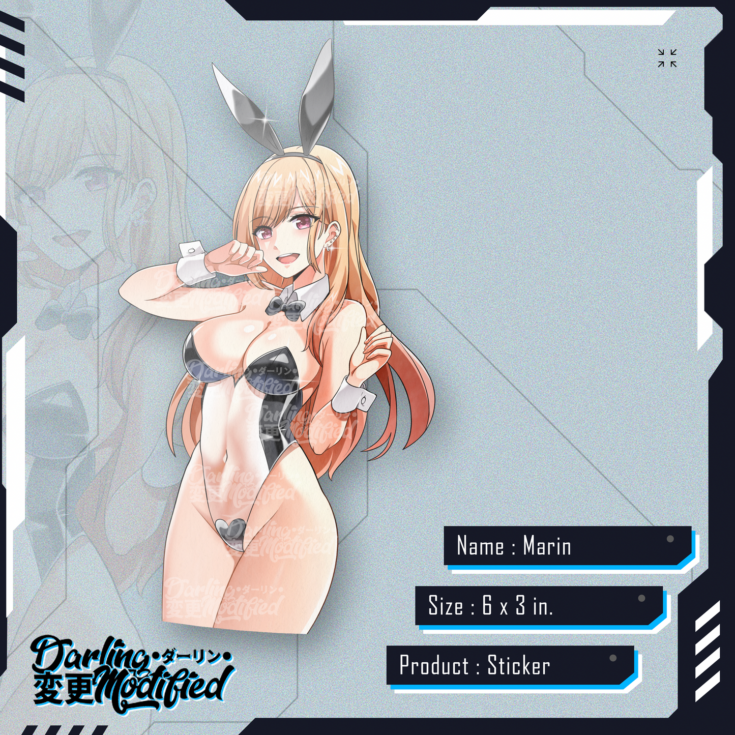 Bunny waifus - Sticker