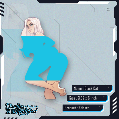 Black Cat - Sticker