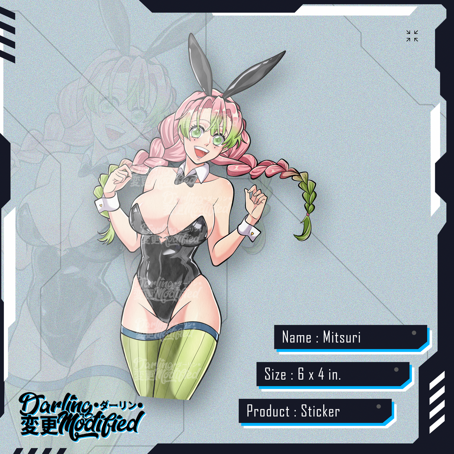 Bunny waifus - Sticker
