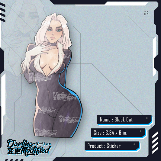 Black Cat - Sticker