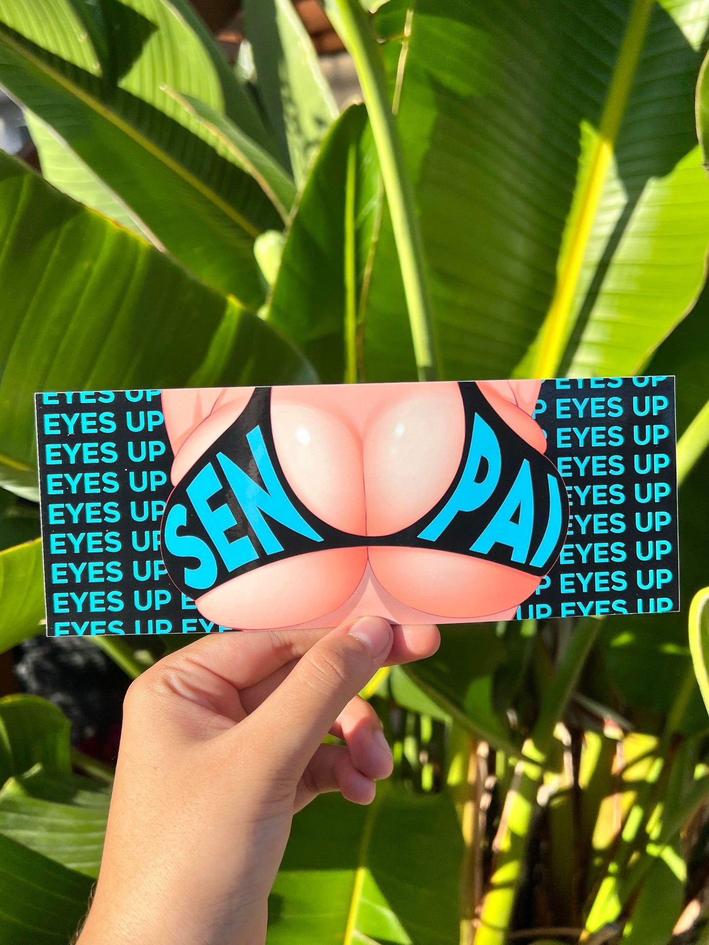 Eyes up Senpai -  Sticker Slap