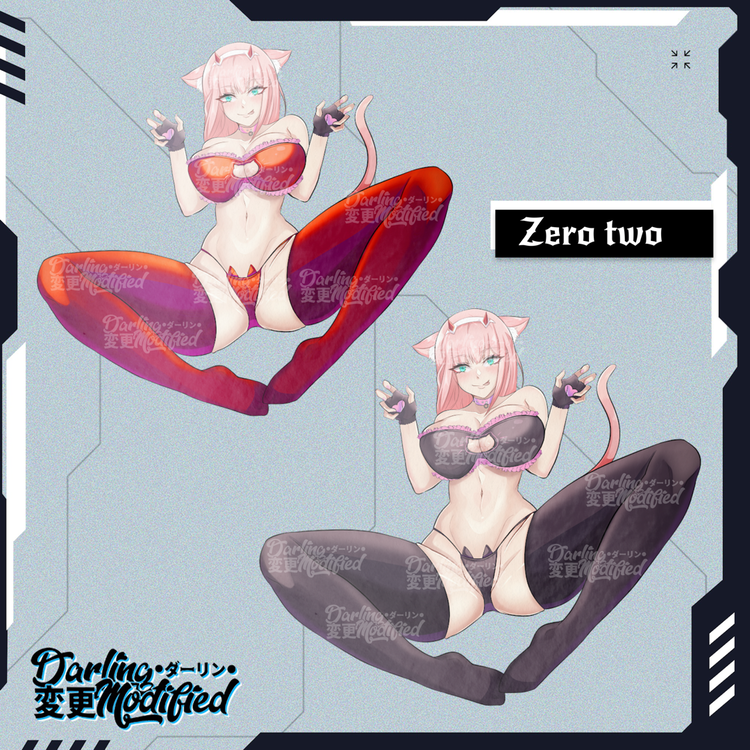 Zero Two Meow V2 - Sticker