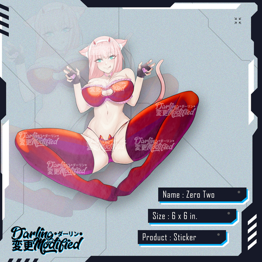 Zero Two Meow V2 - Sticker